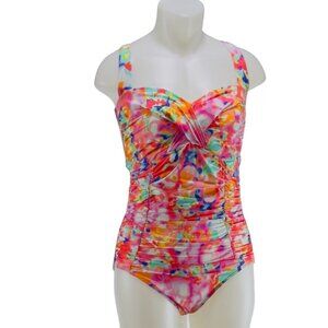 SEAFOLLY Women's1-Piece Nylon Colorful Floral Pattern Breathable Women's Size 14